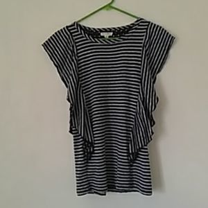 Jane And Dilancey Striped And Polkadoted Blouse